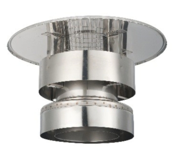 ISOduct Trekkende Kap Gaas (Incl. Topsectie) 125 mm