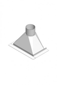 Multiwall 60cm rookkap naar Ø 200mm type HF