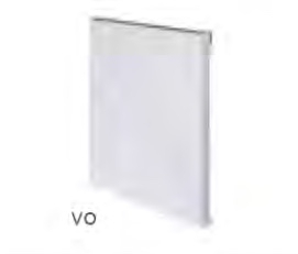 Service deur met frame VOB deurtje wit lak