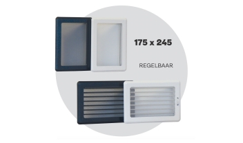 Unifire Luchtrooster inbouwhaard 175 x 245