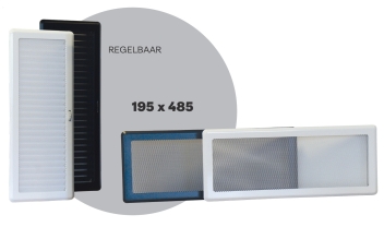 Unifire Luchtrooster inbouwhaard 195 x 485