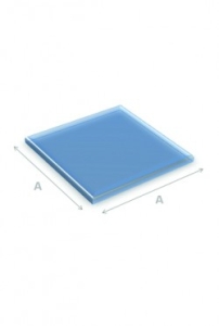 Vloerplaat glas vierkant 60 x 60 cm 110/95