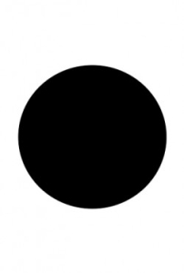 Vloerplaat Rond 100 cm Zwart