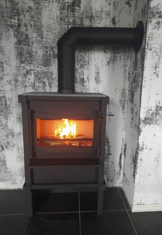 Beaufort Advanced 8 kW houtkachel met Woodstacker
