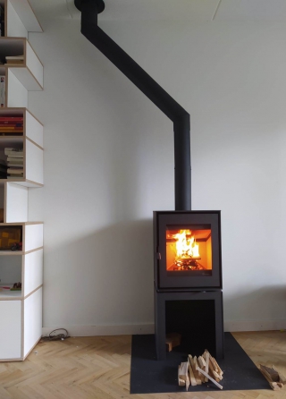 Dik Geurts Modivar 5 Store Front houtkachel 