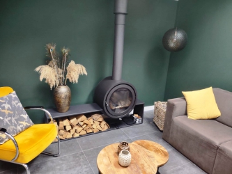 Dik Geurts Odin plateau houtkachel 