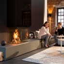 Nieuw! Kal-fire Heat Pure 66 3-zijdige inbouwhaard met liftdeur afbeelding
