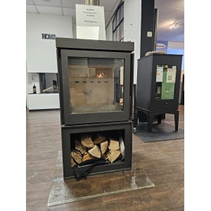 Barbas 55 Panorama houtkachel met houtvak 