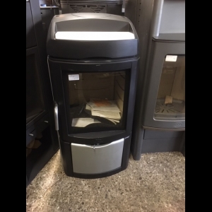 Jotul F350 met zilveren stenen zijpanelen nu bij ons in de opruiming