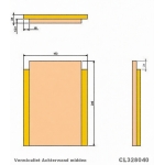 Achtersteen midden - Vermiculiet - Barbas Unilux 3-65