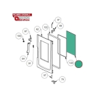 Keramisch glas 4x192x300 mm - EXTRAFLAME Giusy / Ketty