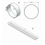 Onderaansluiting luchttoevoer Universal 6