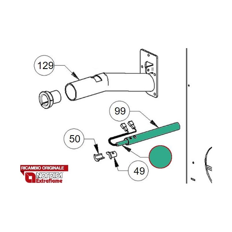 Gloeikaars / ontsteker 300W met stekker (kabel 25 cm) – EXTRAFLAME