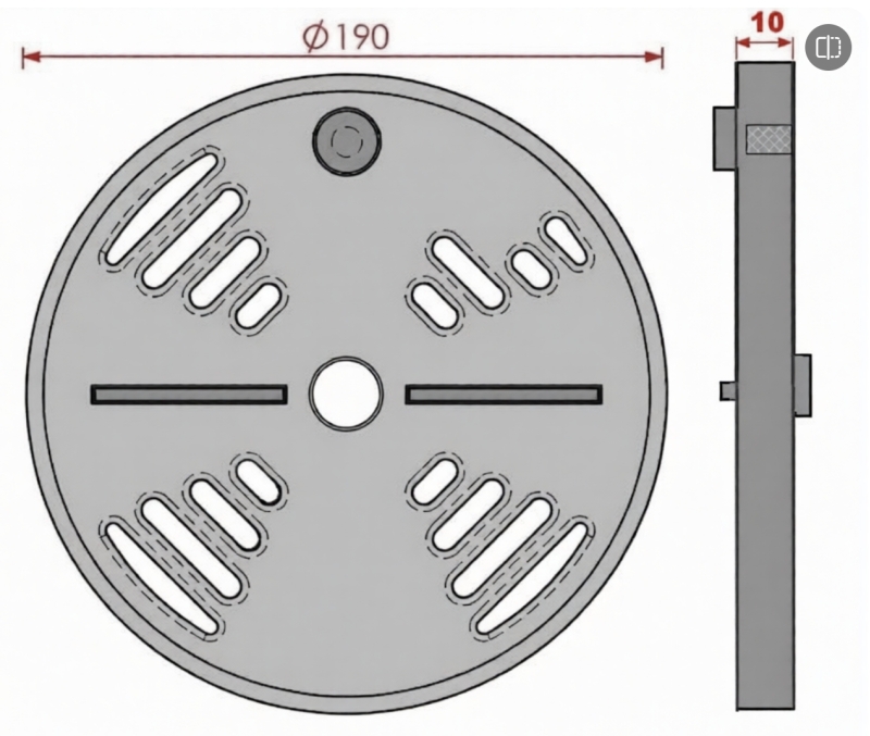 Schudroosterrozet dia 190 tbv Barbas Eco 900